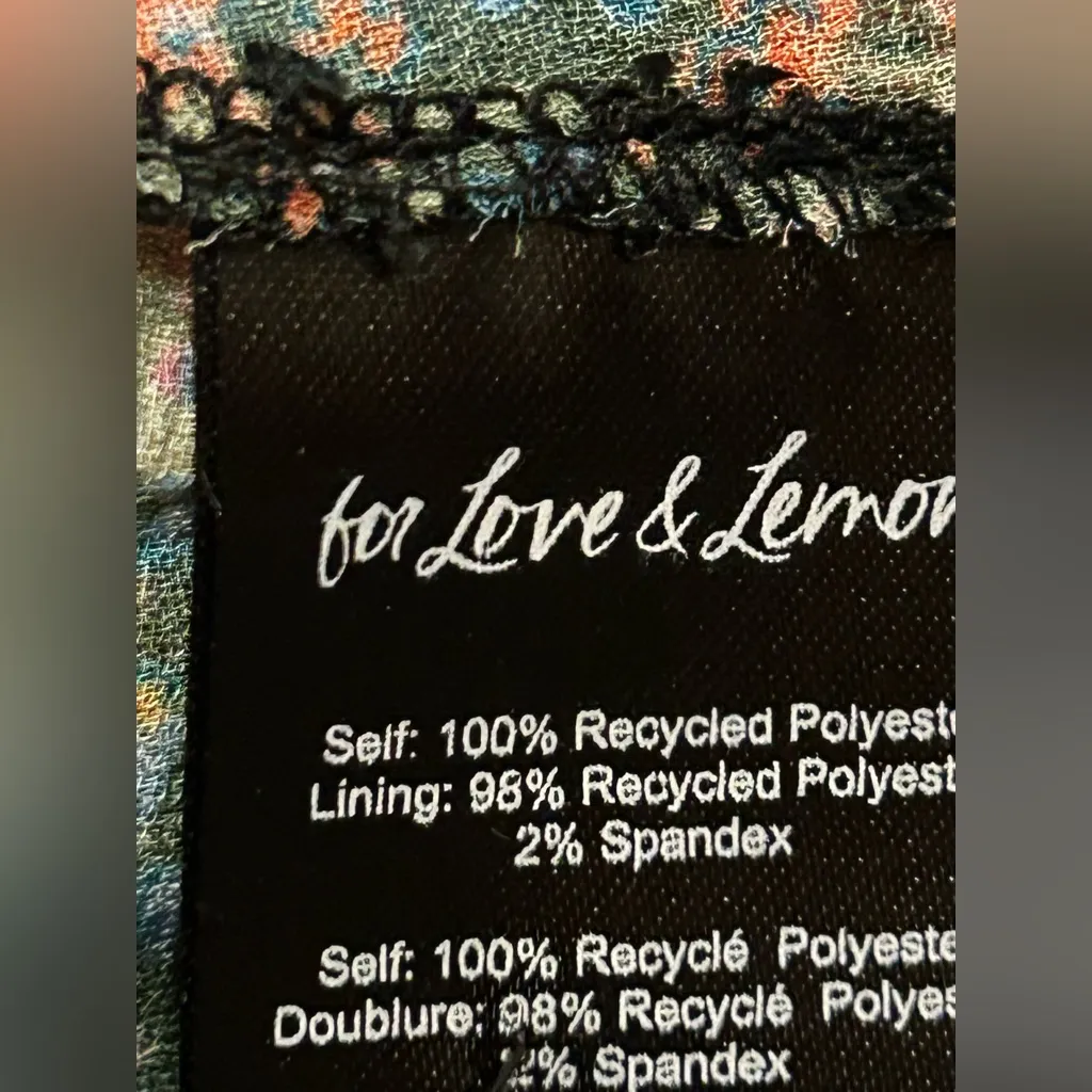 For love and Lemons Brittany Floral Print Long Sleeve Midi Dress size XS - Image 5