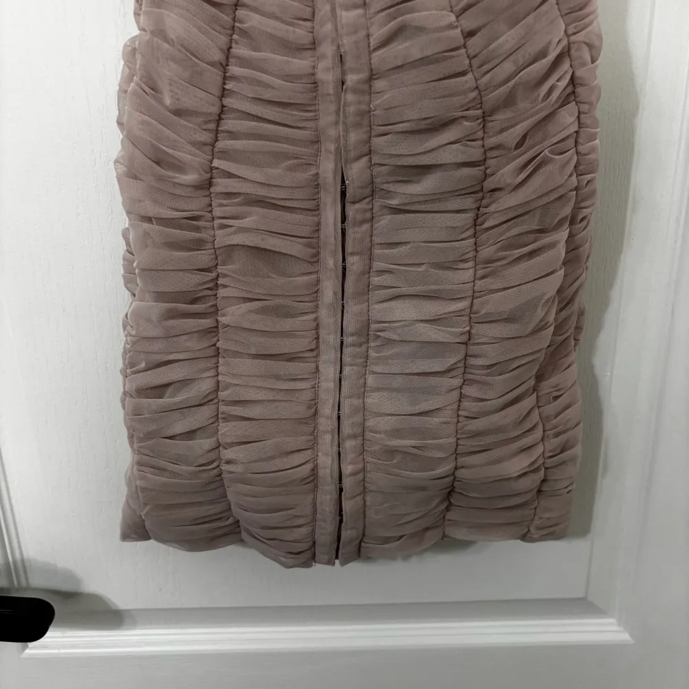 HOUSE OF CB Cate Ruched Minidress in Crystal Size XS - Image 3