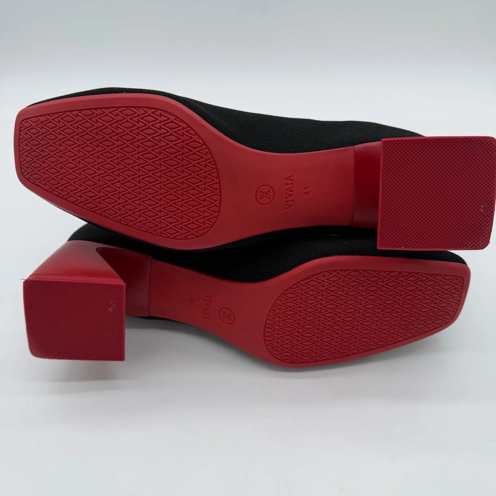 Vivaia Regina Pro Arch Relief Water RPT Comfort Red Heeled Boots Black 9.5 - Image 5