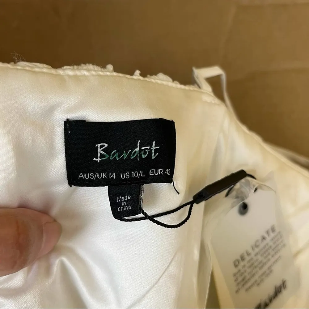 Bardot Lilya Dress in Ivory - Image 7