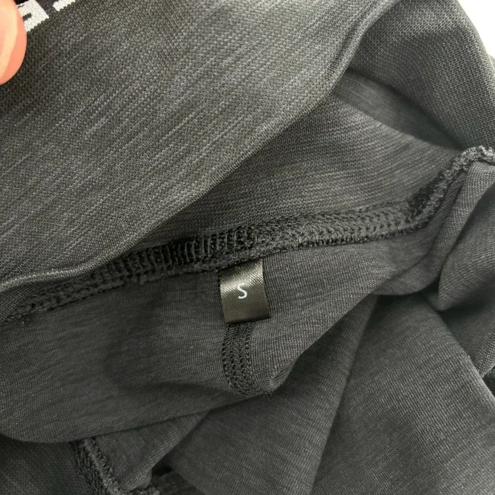 Alphalete Revival Moto Leggings Seamless Knit Stretch Gray Black‎ Size Small - Image 9