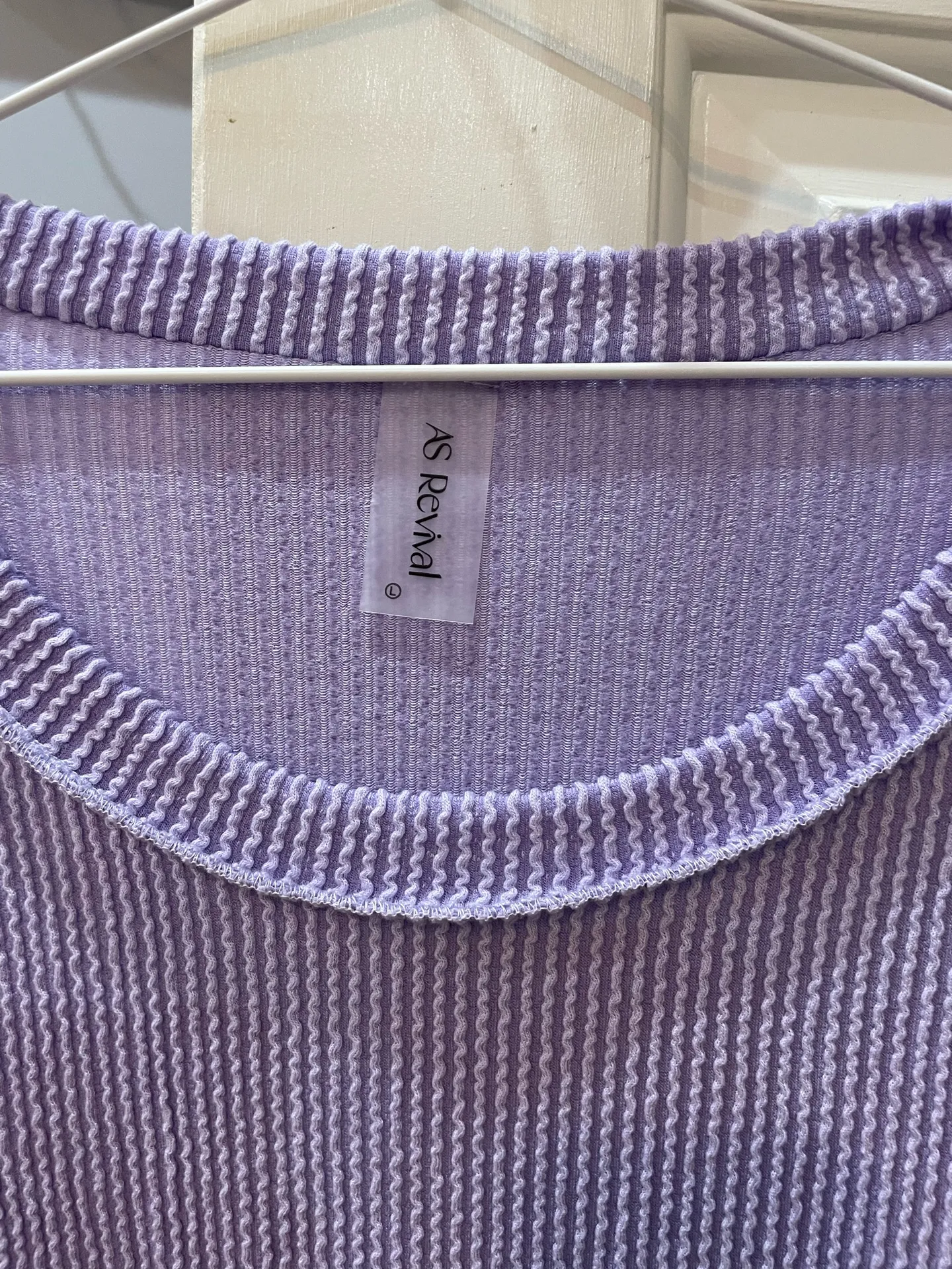 AS Revival Altar'd State sweatshirt purple ribbed  - Image 3