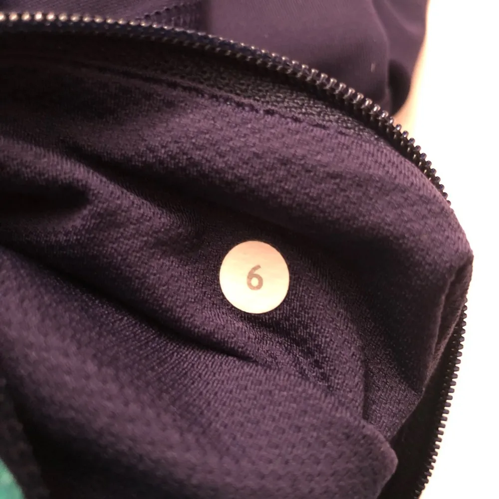 Lululemon Pace Rival Crops Blue Cropped Leggings 6 Small - Image 11