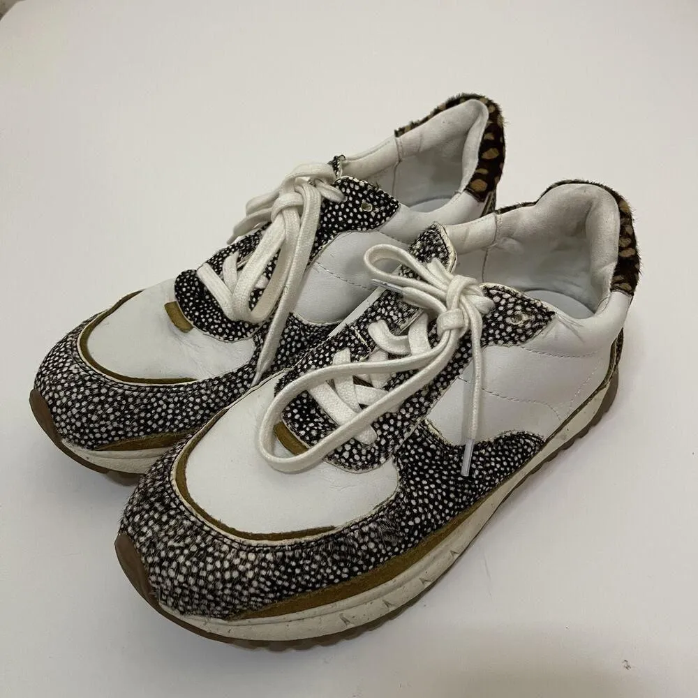 MADEWELL brown White Speckled kick off runner sneaker trainers size US 8.5 - Image 2
