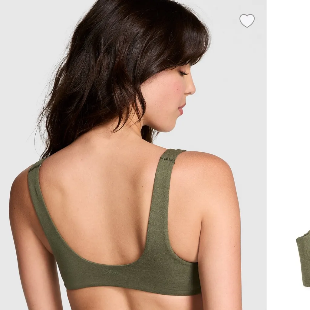 NWT PINK Victoria's Secret Dark Green Bra - Image 7