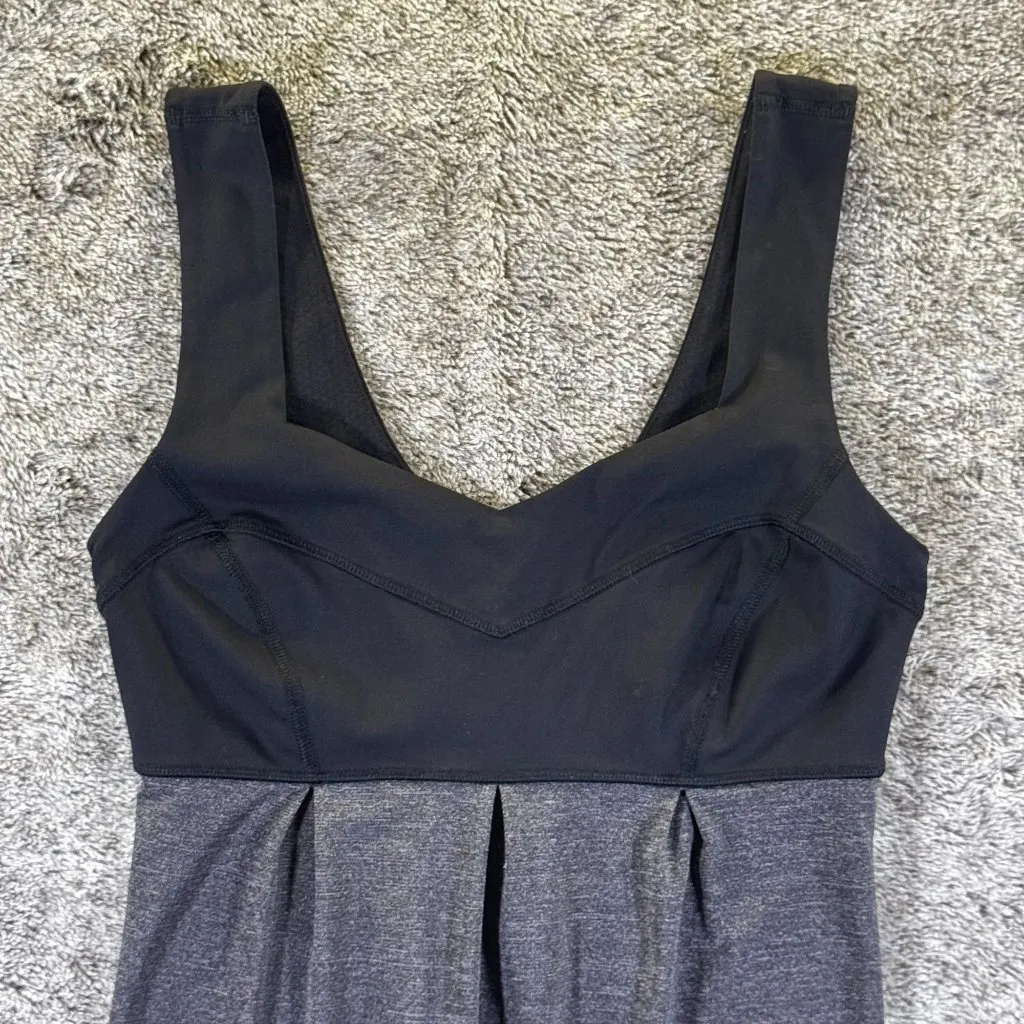 Lululemon Run Tame Me Tank Sz 4 Black/Gray Black - Image 5