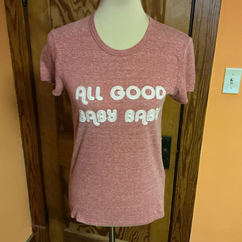 Marine Layer “All Good Baby Baby” Graphic T-Shirt | Soft Red Tee - Image 6