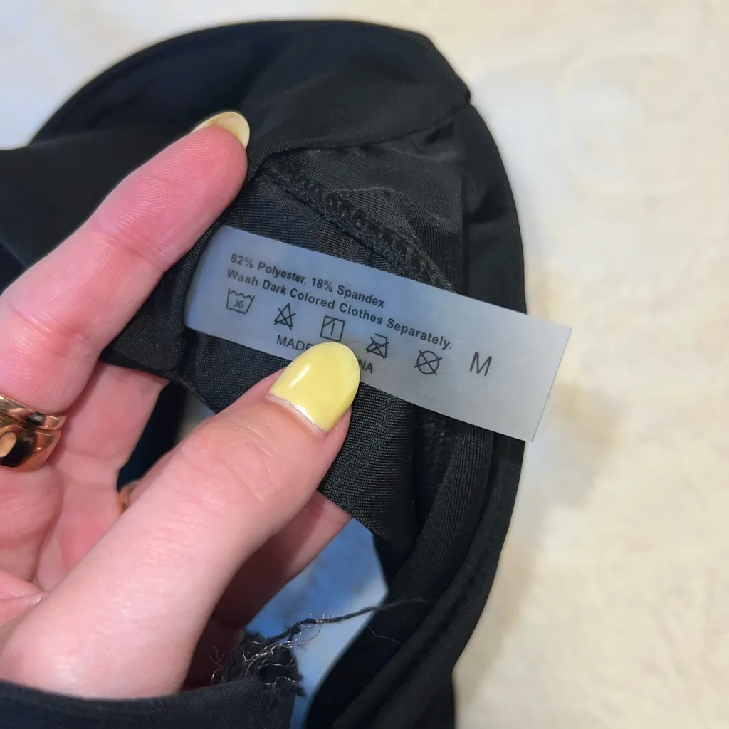 Black Bikini Bottoms Size M - Image 2