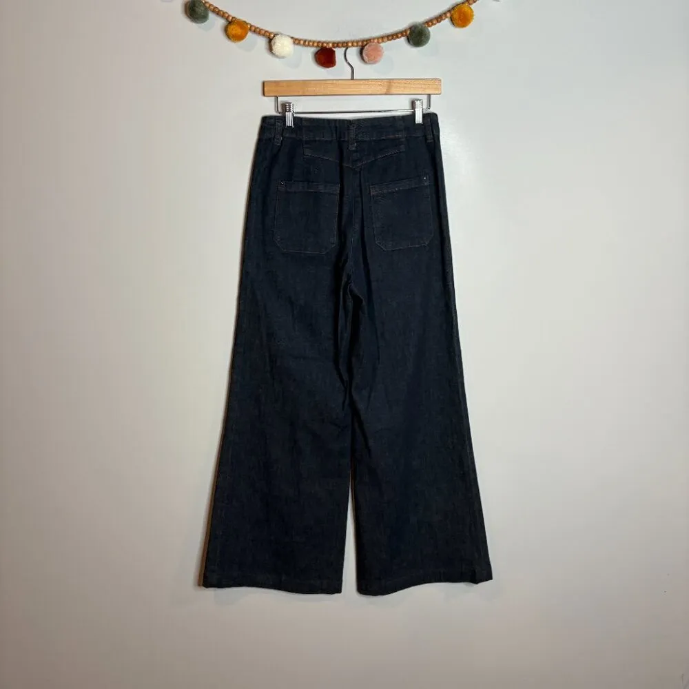 Anthropologie Cartonnier dark wash wide leg jeans - Image 4