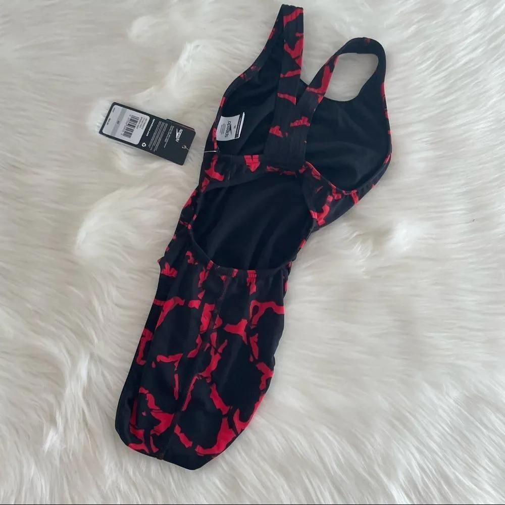 𝅺SPEEDO Endurance+ Wrack It Up Ladies Super Pro One
Piece Swimsuit 20 NWT - Image 6