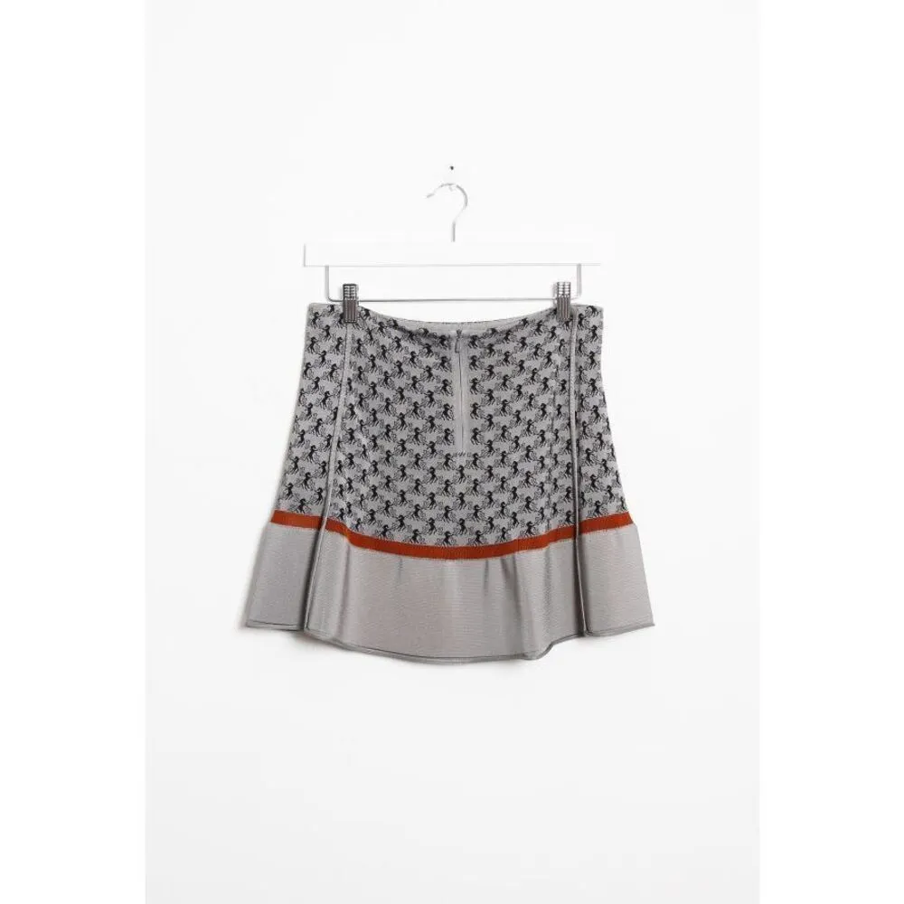 ✨Chloe S/S 2018 Horse Print Sz Small Skirt✨ Gray - Image 6