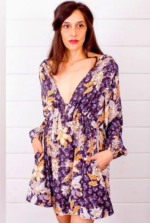 Free People Soli Mini Dress NWT $128 Size XS Night Combo Purple - Image 6