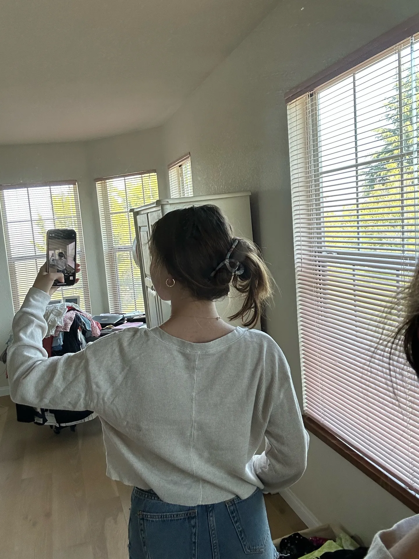 BP Cream Waffle Knit Longsleeve - Image 2