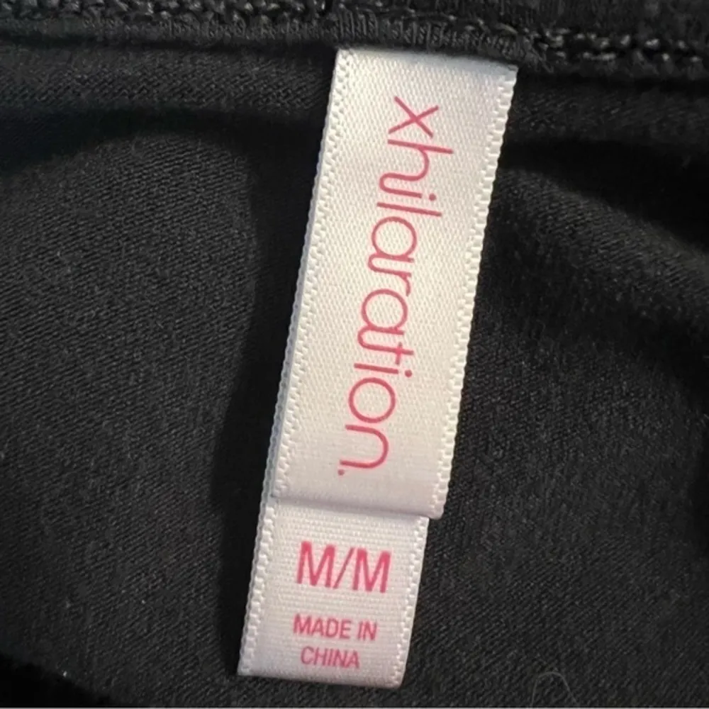 Xhilaration Dress Floral Pleated Black High Low S/M Party Office Lunch Brunch - Image 11