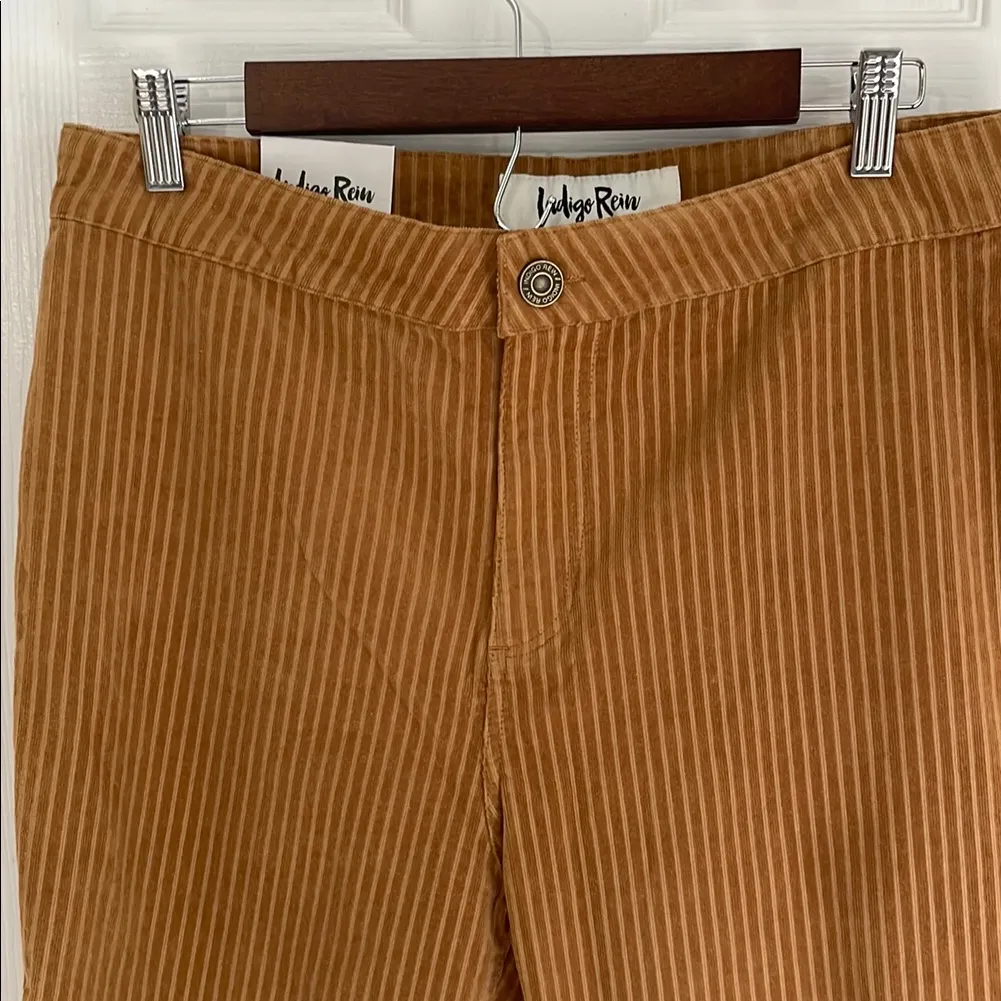 Indigo Rein Tan Corduroy Ankle Pants - Image 2