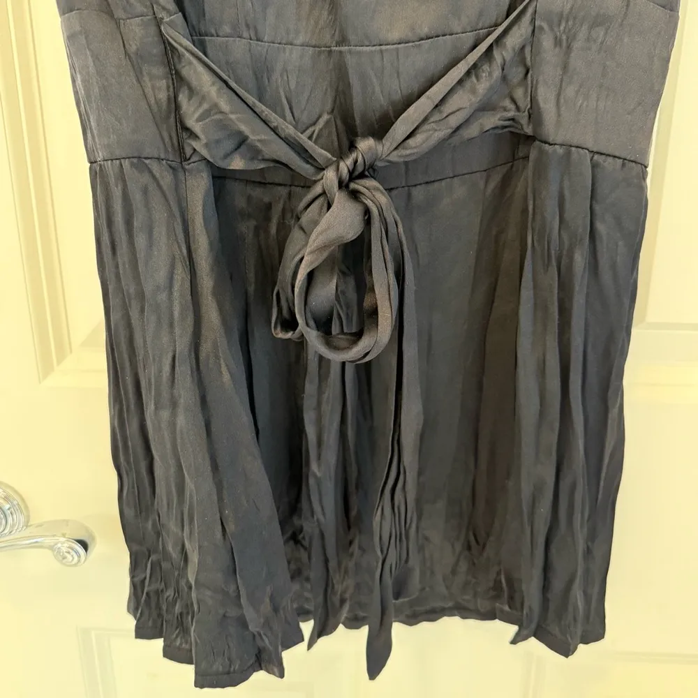 COPY - White House Black Market Womens Blouse Sz M Black Empire Beaded Waist - Image 8