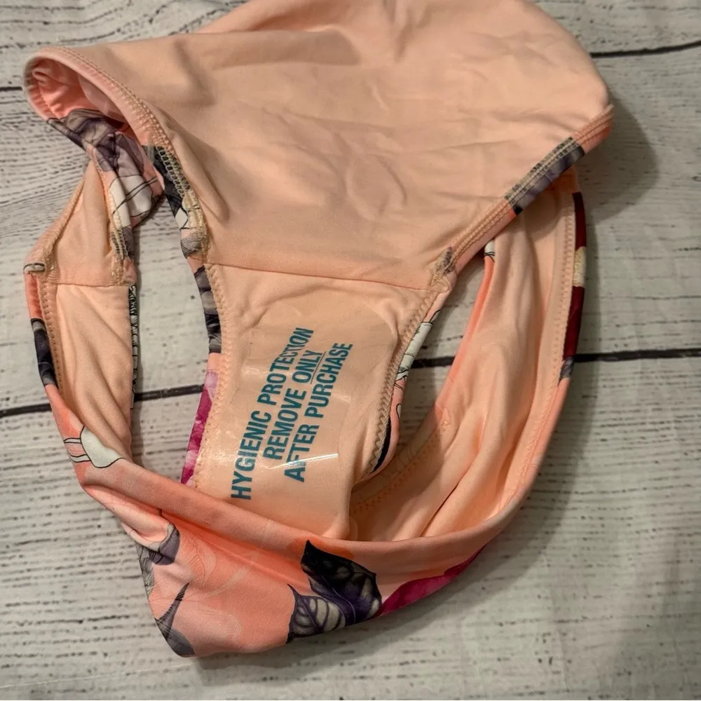 Seafolly Women's US 8 Modern Love Hipster Bikini Bottom Peach Floral - Image 13