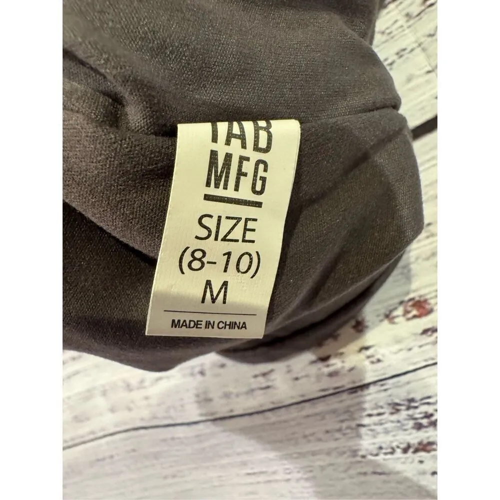 IAB MFG NWT London Criss Cross Back Sports Bra in Charcoal Gray Size Medium - Image 4