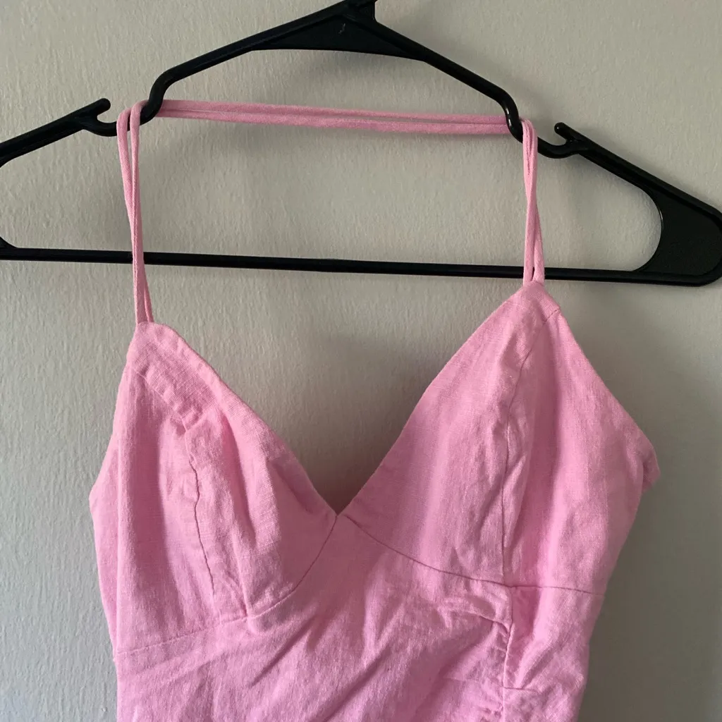 Princess Polly Pink Coquette Cotton Blend Open Back Ariana Mini Dress size 8 - Image 12