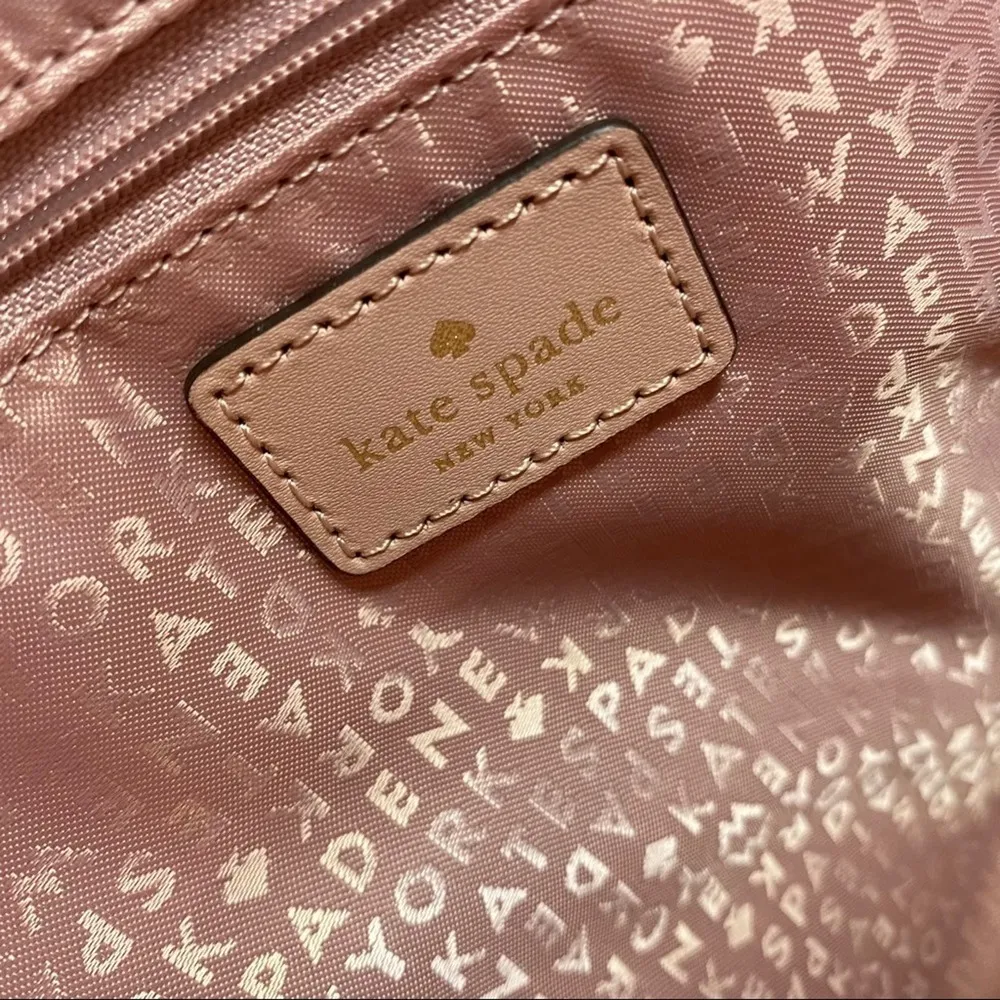 Kate Spade Kelsey Orchard Valley Smooth Rosy Cheeks Purse Handbag Blush Pink NWT - Image 10