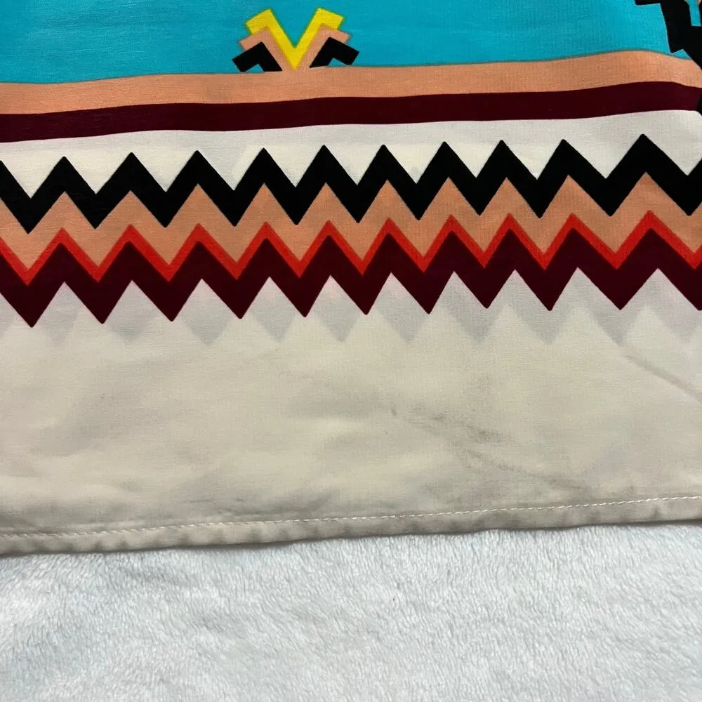 Women's Sleeveless Aztec Print Maxi Dress Size X - Image 6