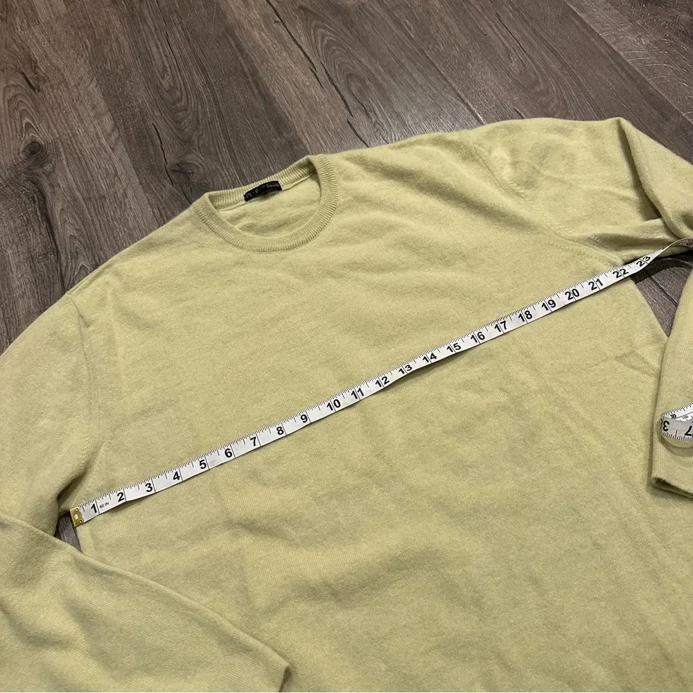 Paul Smith Women's Sweater XL Thin Angora Lambswool Crew Neck Soft Made in Italy Yellow - Image 7