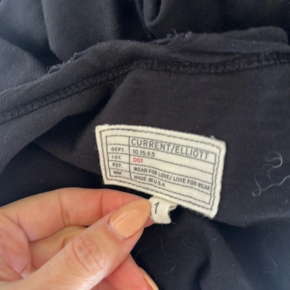 Current/Elliott The Perfect Muscle Tee Dress Black - Image 7