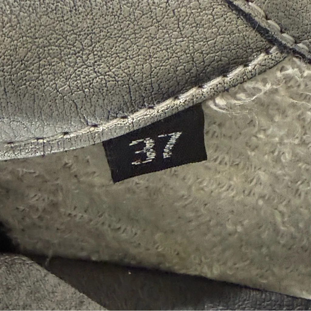 P448 John Mid Sneaker Size 37/7 White Green Cheetah Leather Suede Streetwear - Image 11