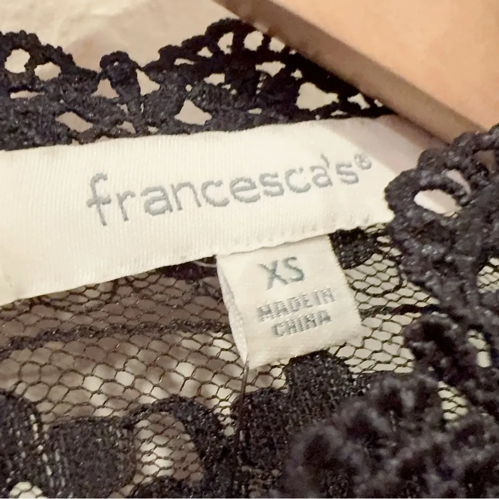 francesca's Kenna Lace Long Sleeve Tiered Mini Dress Size XS NWT - Image 6