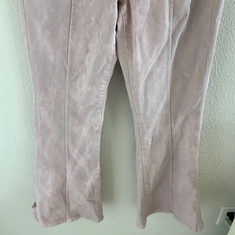 American Eagle Stretch Super Hi-Rise Flare Pink  10 - Image 4