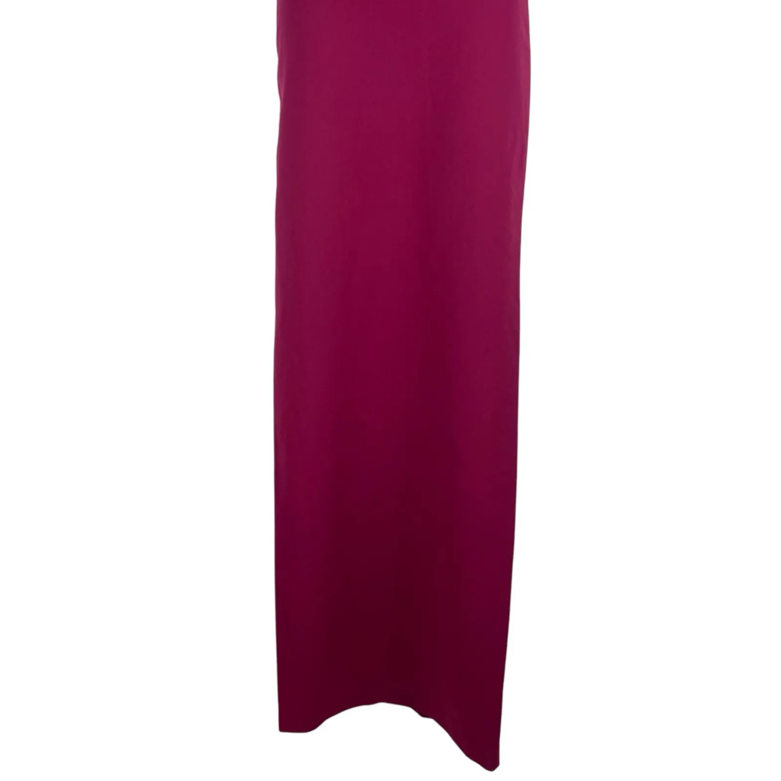 BCBGMaxAzria Gracie One Shoulder Chain Gown Column Dress Beet Size 2 - Image 7