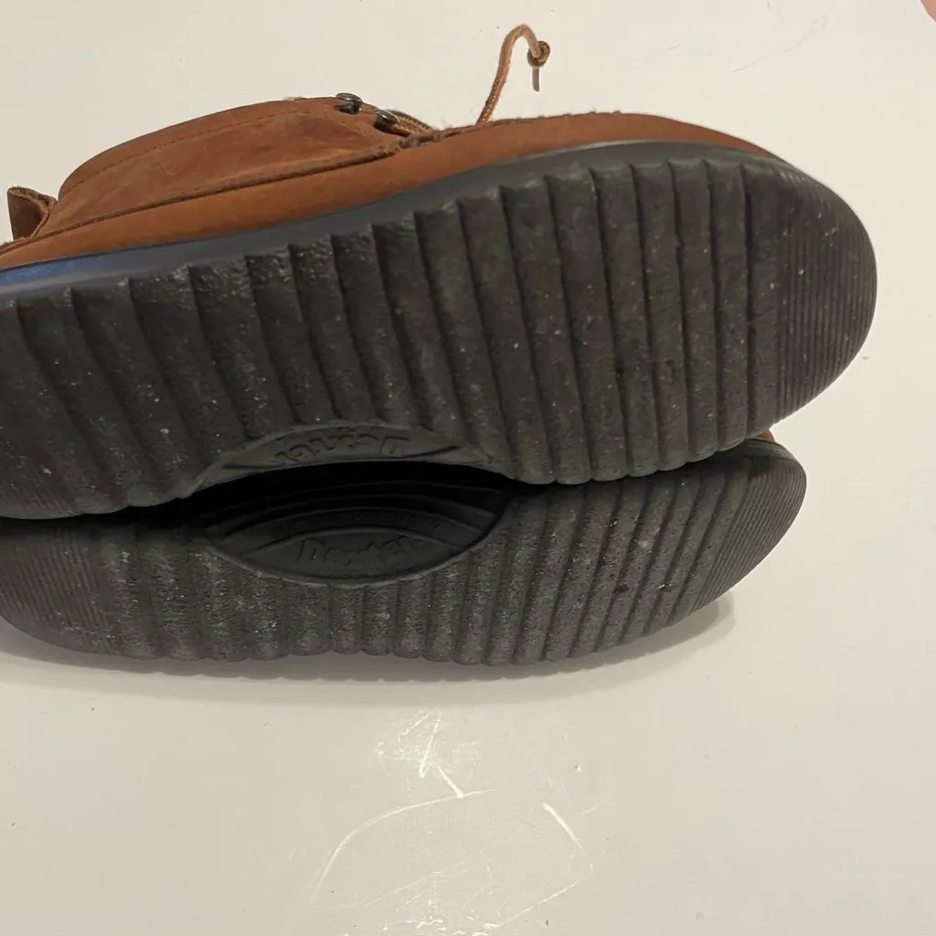 Dexter Women's 7 Brown Leather USA Made Booties Moccasin Nature Friendly Boots - Image 6