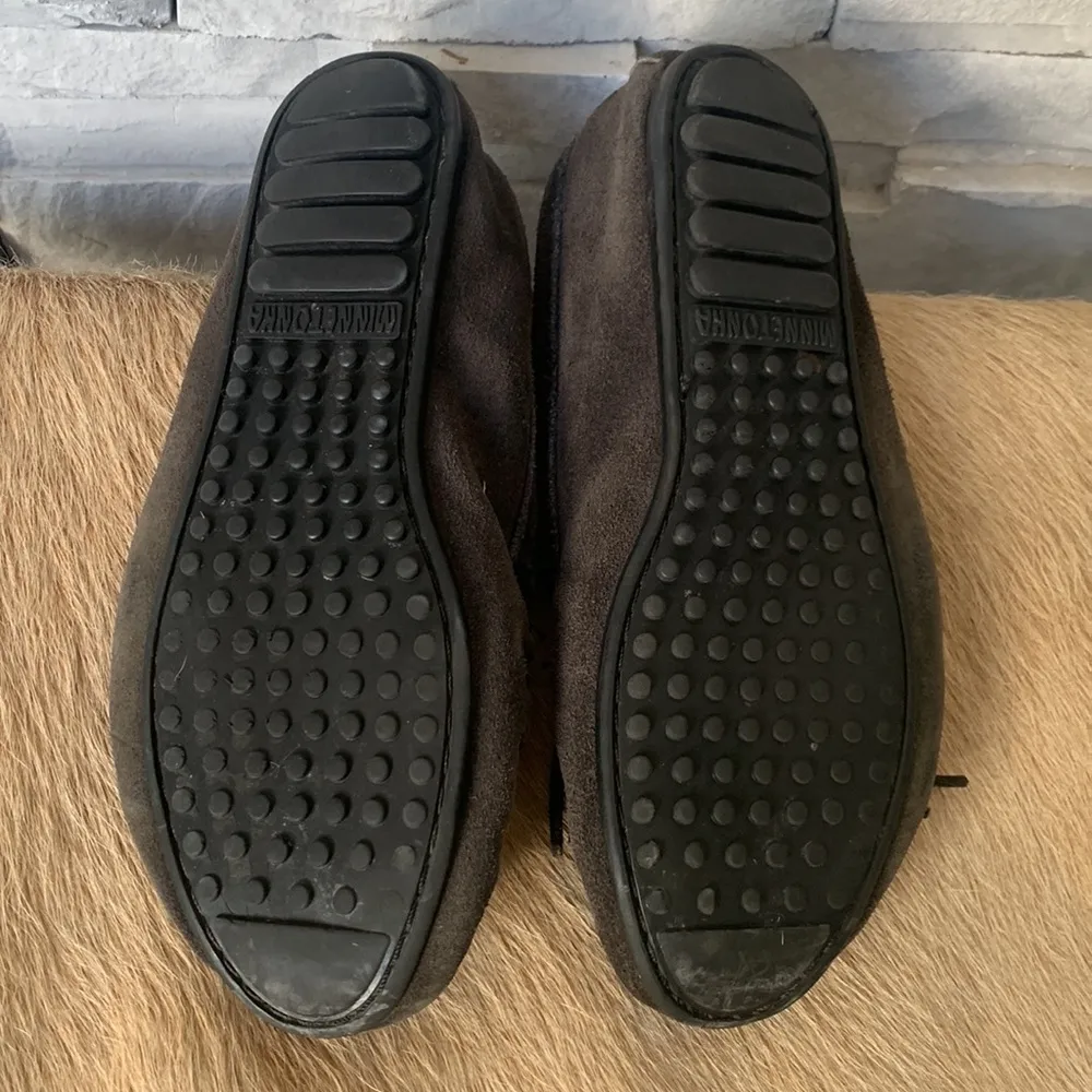 Gray suede  moccasins - Image 5