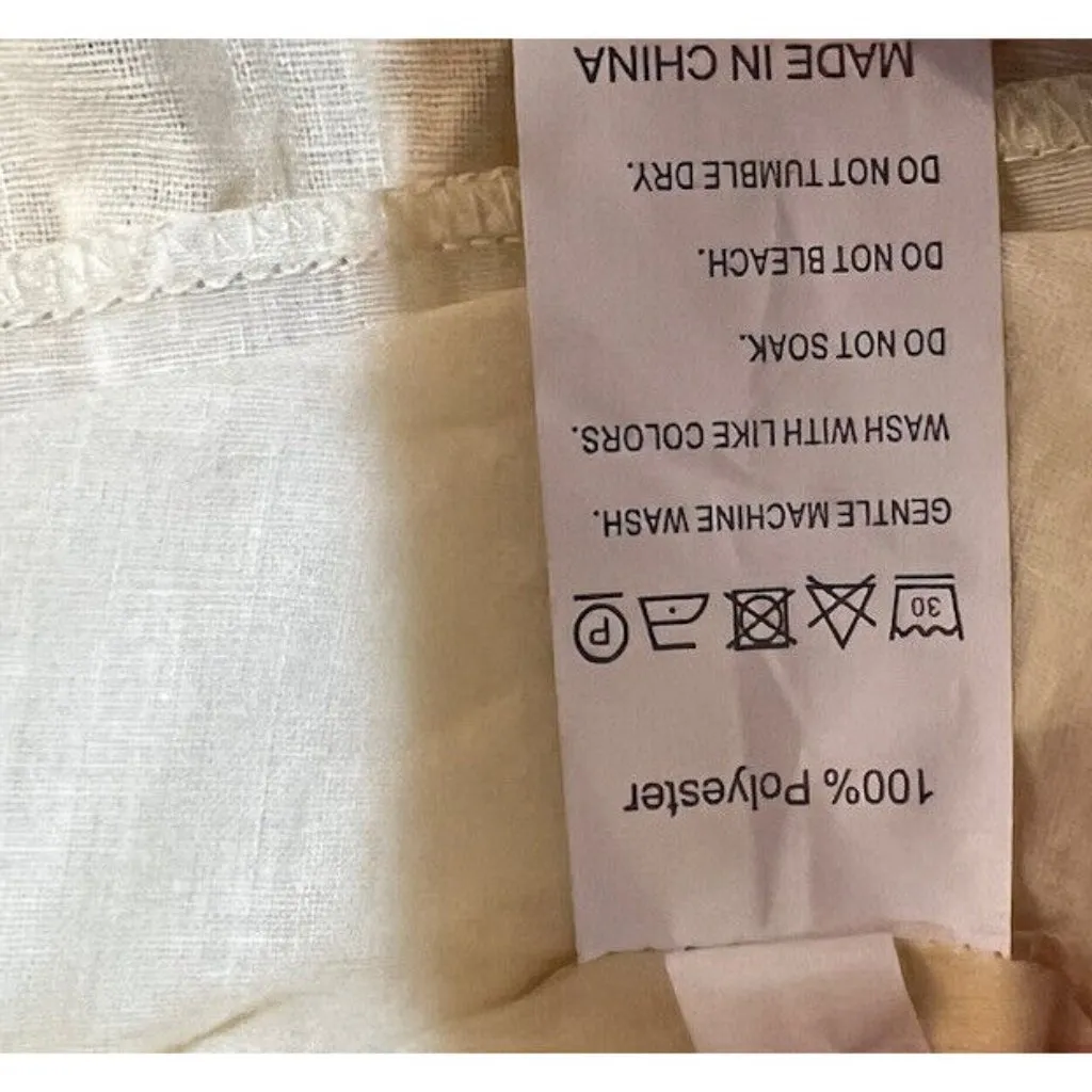 Shein Peasant Style Dress ~ Yellow~ Cut Out Back ~ Size Medium - Image 10