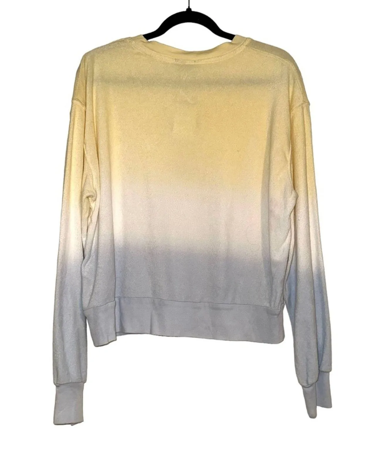 NWT Rails Ramon Sky Blue Dip Dye Long Sleeve Crew Neck Sweater LARGE - Image 4