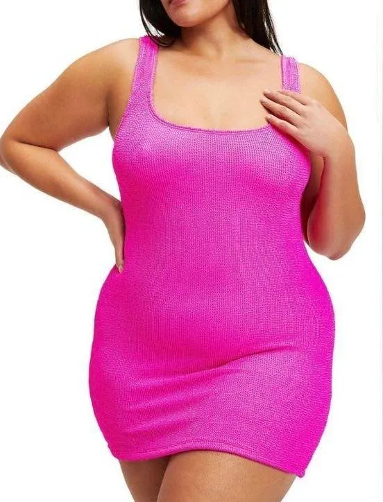 Always Fits Pink Mini Dress /Good American - Image 4