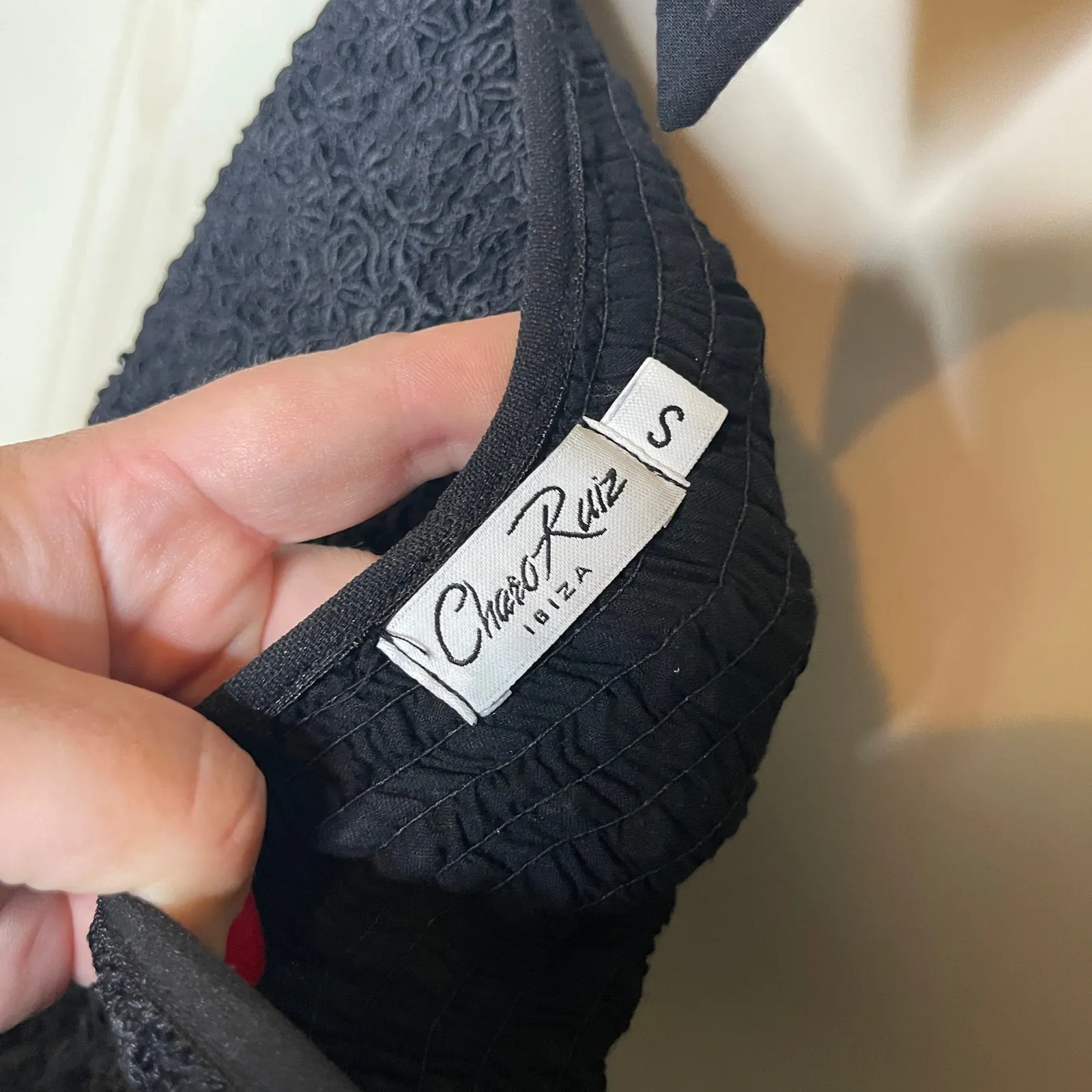 CHARO RUIZ IBIZA Vania Blouse and Fleur Mini Skirt Set in Black Sz S - Image 3