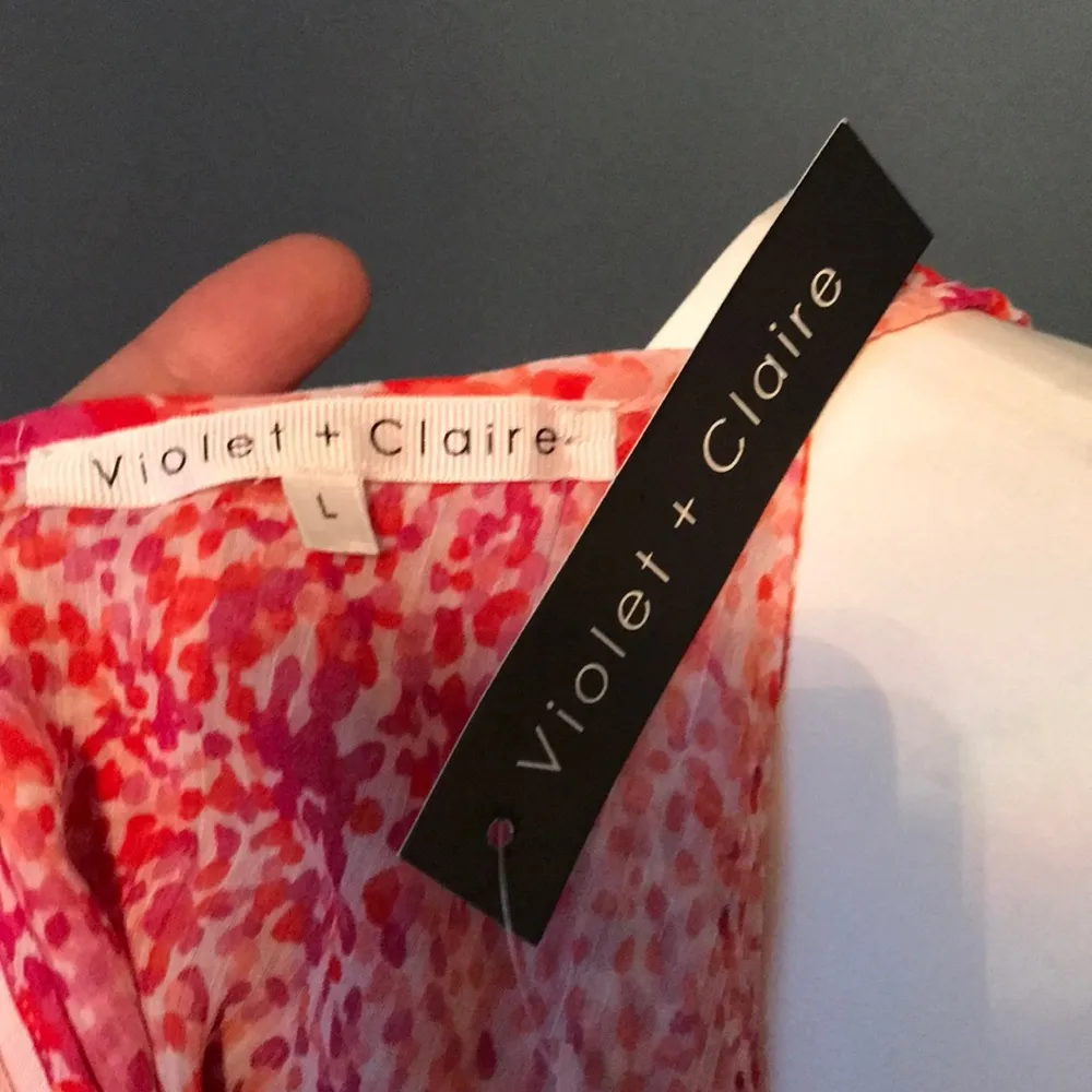 Violet & Claire Pink & Red dotted Tank Large NEW - Image 6