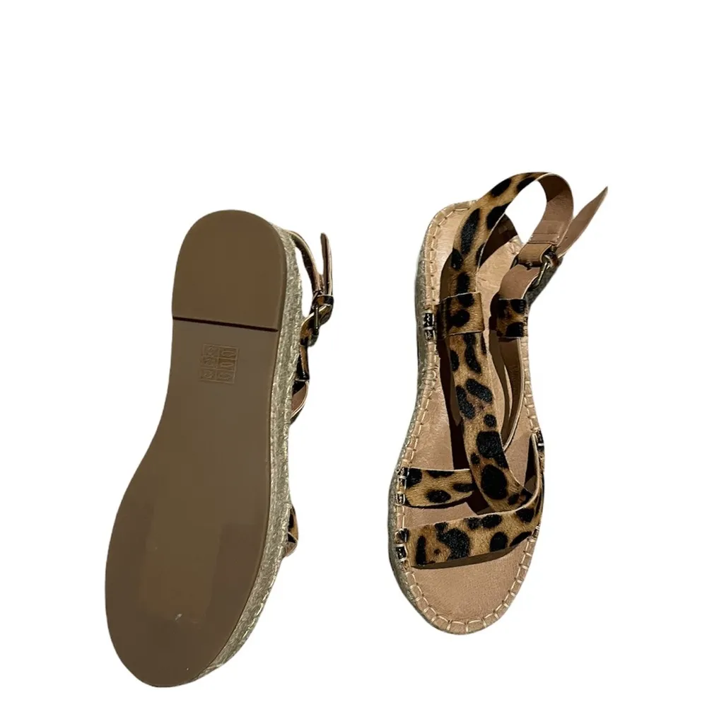 NEW MADEWELL The Malia Espadrille Sandal in Leopard Calf Hair - Image 7