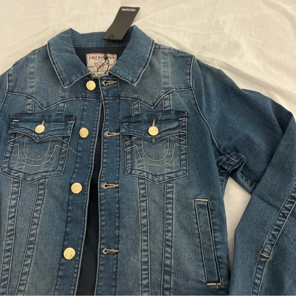 True religion Jesse Single Needle Slim Fit Denim Jacket - Image 3