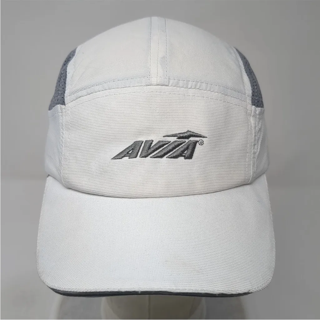 Avia  Strapback 5 Panel Cap White One Size Adjustable Lightweight Embroidered - Image 2