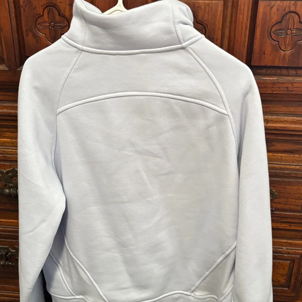 Danskin Soft baby blue  High-Collar Sweatshirt - Image 3