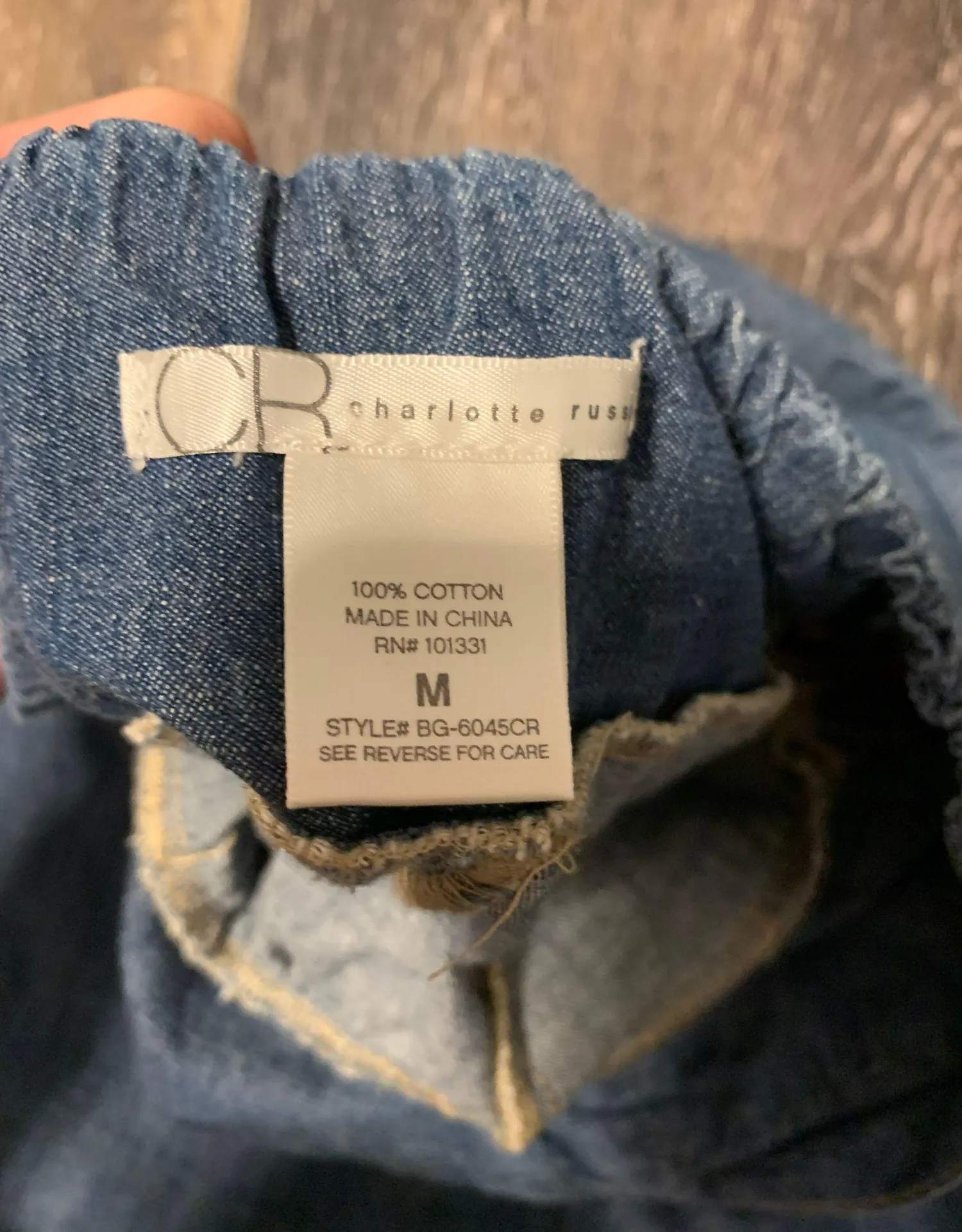 Charlotte Russe Denim Strapless Dress - Image 3