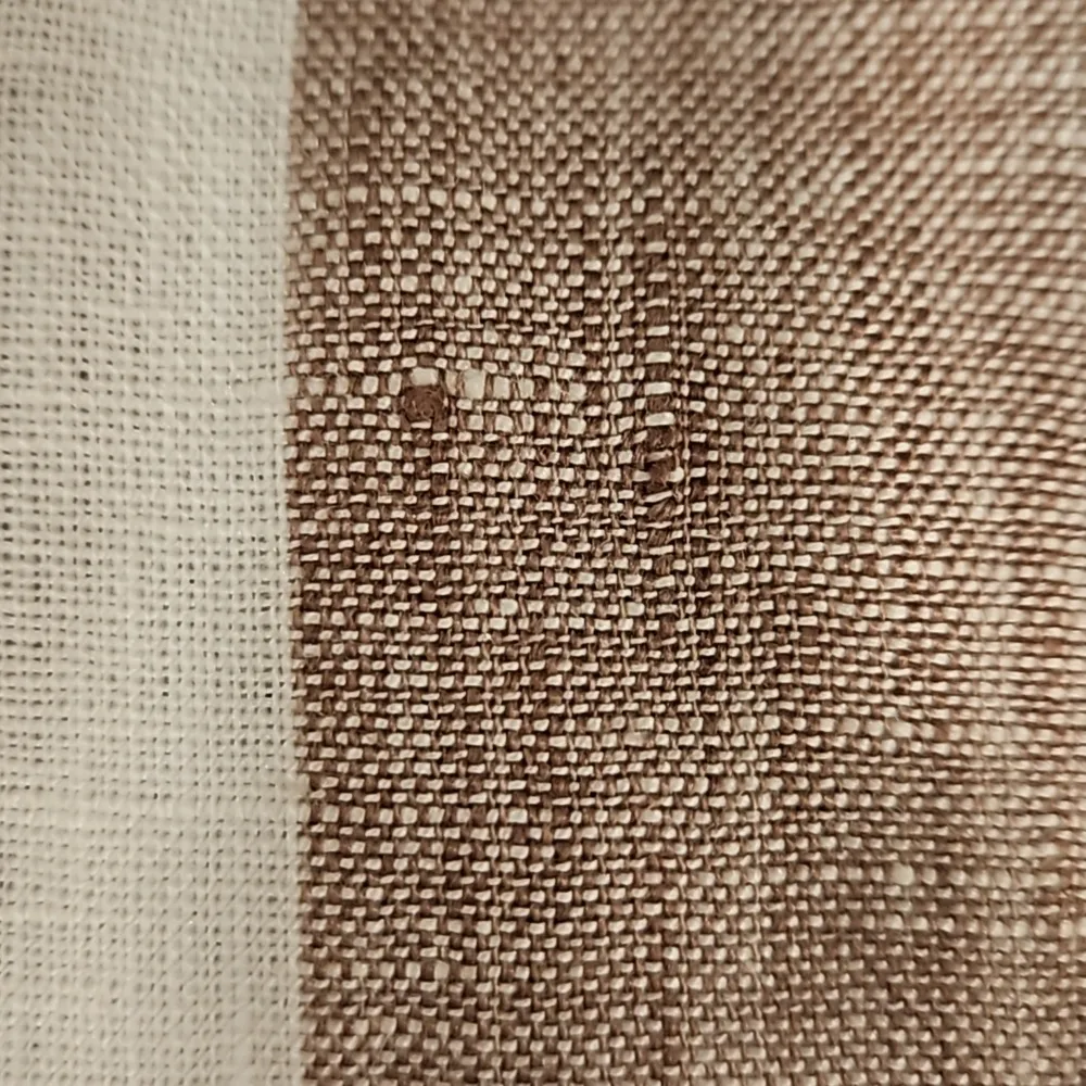 💕TRINA TURK💕 100% Linen Caftan Hooded Dress ~ Canyon Clay White Print Medium - Image 12