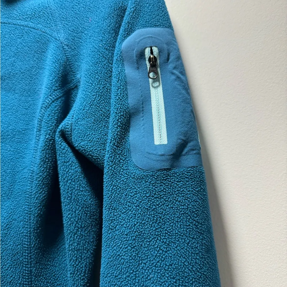 Eddie Bauer Womens S Mock Neck Full Zip Long Sleeve Jacket Teal - Image 4