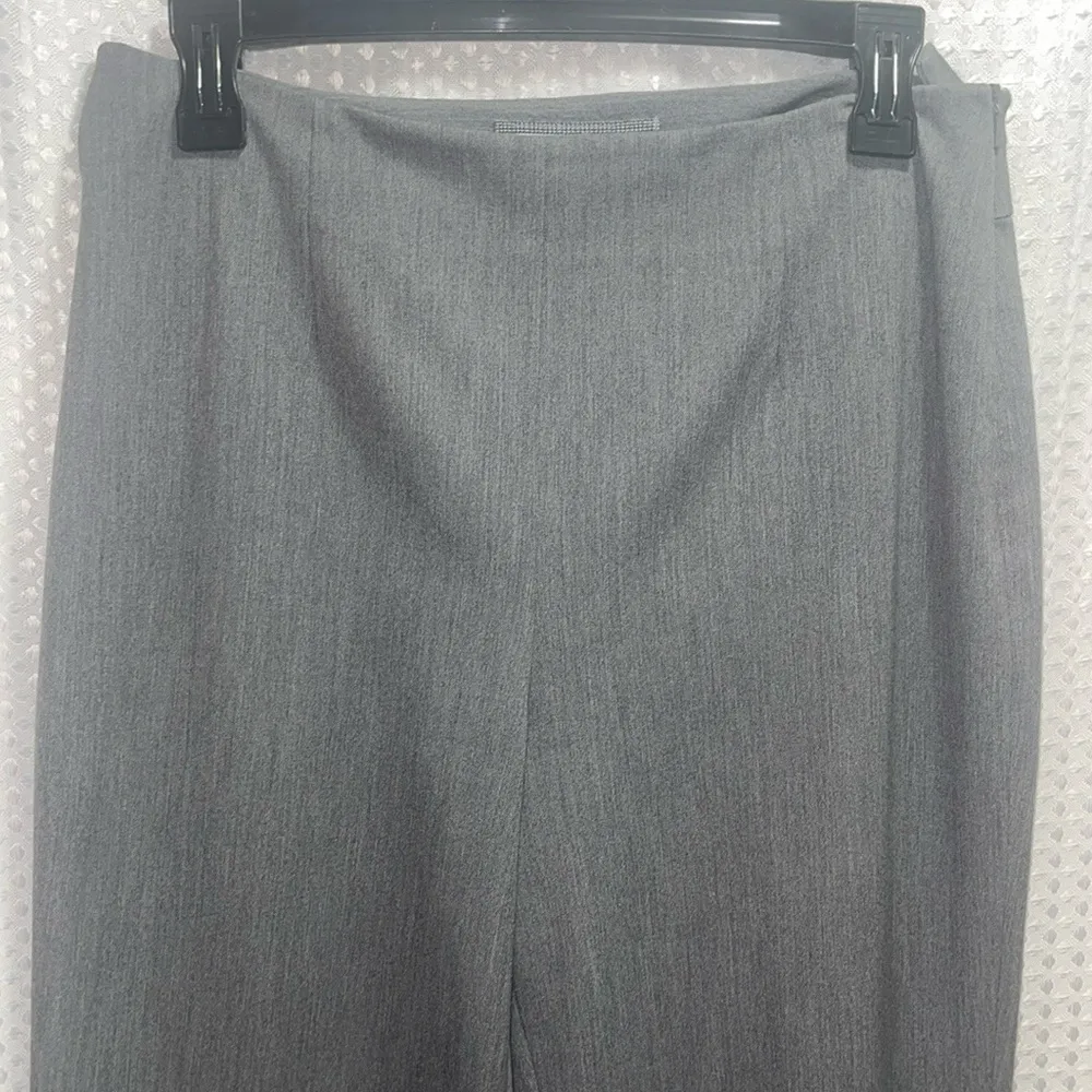 REAL CLOTHES BY SAKS FIFTH AVENUE Gray Dress Flat  SlimmingFront Womens Pant Sz6 - Image 2