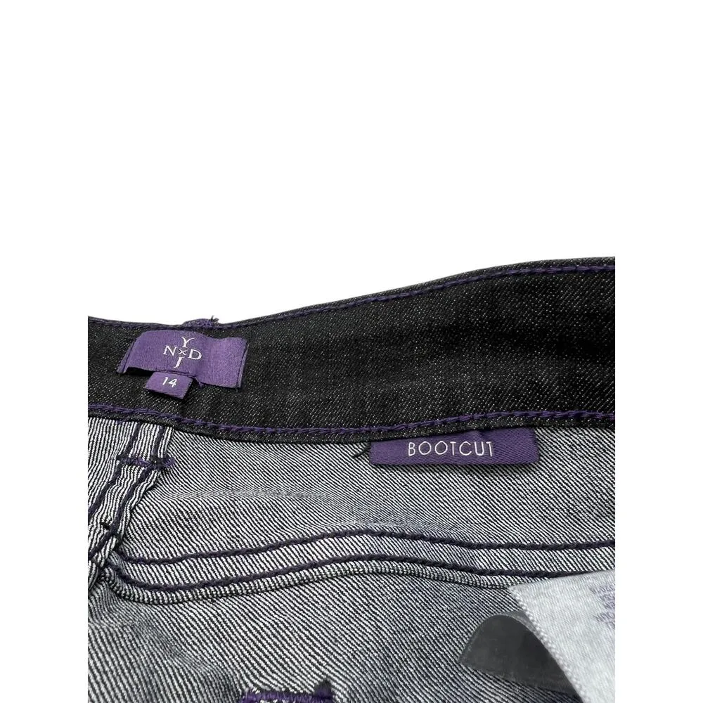 NYDJ | 14 | Barbara Bootcut High-Rise Tummy-Control Denim Jeans Black 30" Inseam - Image 4