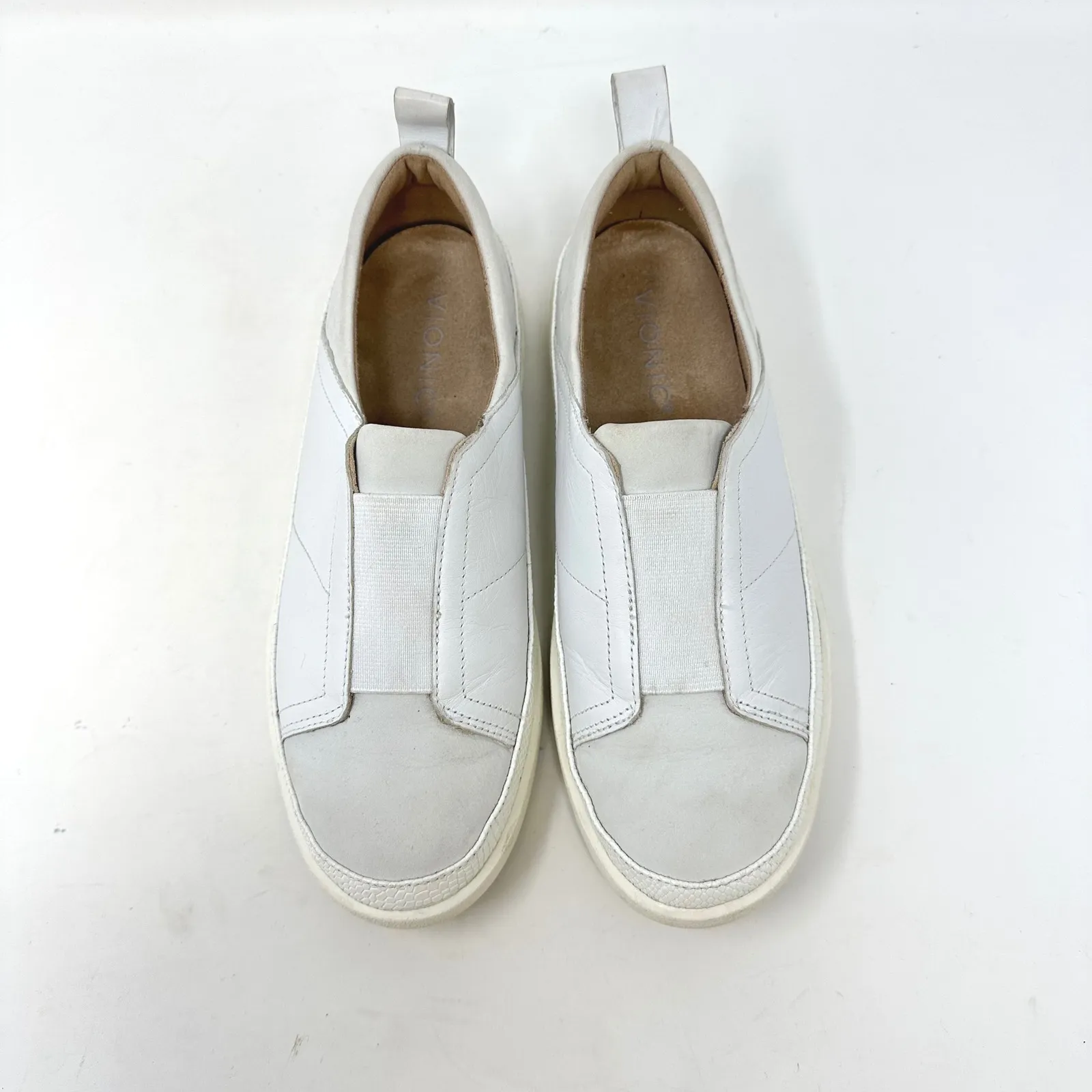 Vionic‎ Zinah Leather Slip On Sneaker White Size 6.5 - Image 3