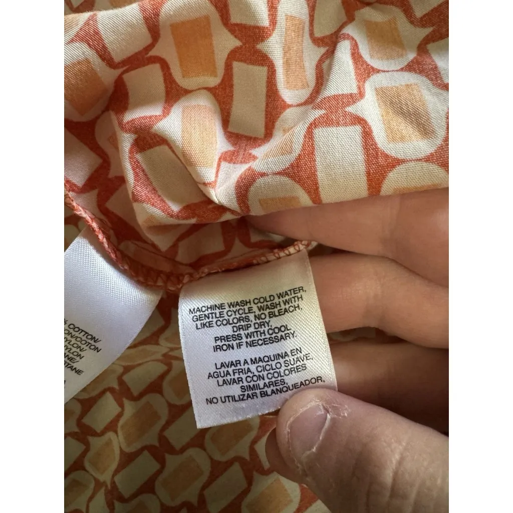 Jones New York Signature Stretch Button Down Shirt Size Large Long Sleeve Office - Image 9