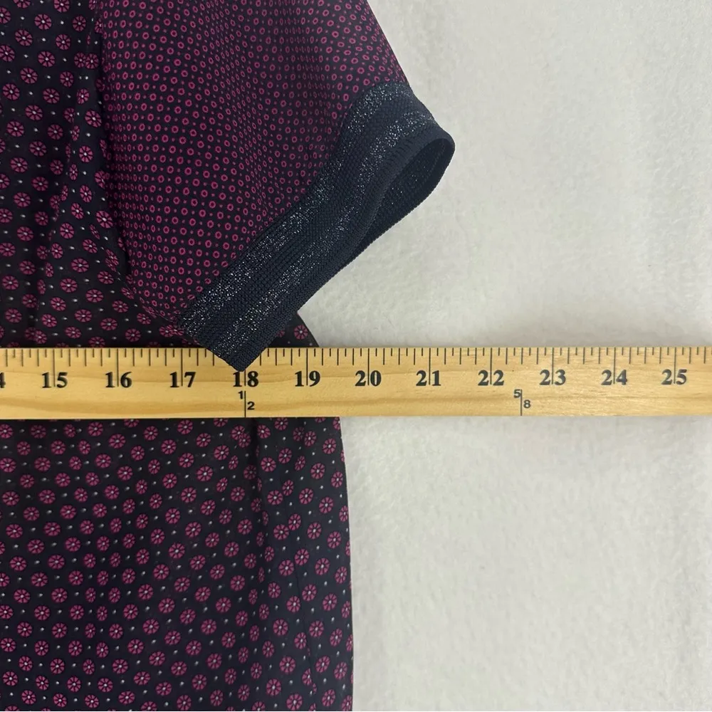 Scotch & Soda Sheer Floral Short Sleeve Blouse Shirt Womens 1 Red - Image 5